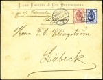 1906 Commercial envelope from Helsinki, endorsed "