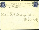 1908 Commercial envelope from Helsinki, endorsed "