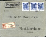 Stamp of Russia » Ship Mail » Ship Mail in the Baltic Sea 1914 Commercial cover sent registered to the Nethe