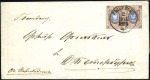 1864 Wrapper to St. Petersburg endorsed "By Steams