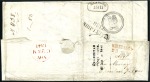 Stamp of Russia » Ship Mail » Ship Mail in the Gulf of Finland 1841 Entire to Scotland pre-paid 83k (double rate)