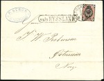 1883 & 1884 Pair of folded printed lettersheet fro