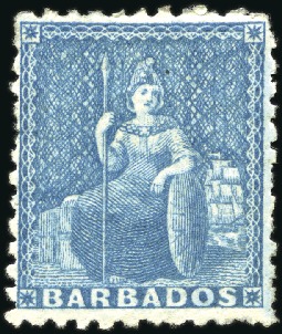 1861-70 1d Blue (prepared but not issued) perf.11 