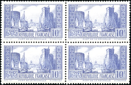 Stamp of France 1929-31 Port de la Rochelle 10F outremer pâle type