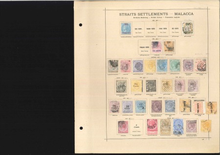 Stamp of Malaysia COLLECTIONS: 1867-1914 Collection on printed leave