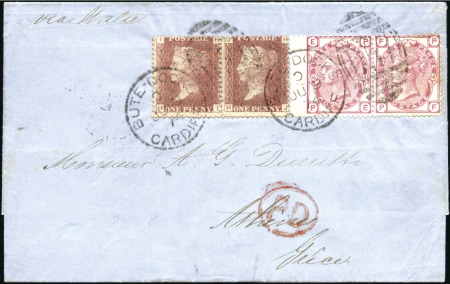 Stamp of Great Britain » 1855-1900 Surface Printed 1874 (Jun 9) Wrapper from Wales to Greece with 185