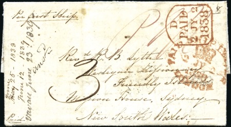 1838 (Jun 30) INCOMING entire letter from York, UK