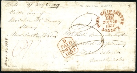 1837 (Jul) INCOMING entire letter from York, UK, t