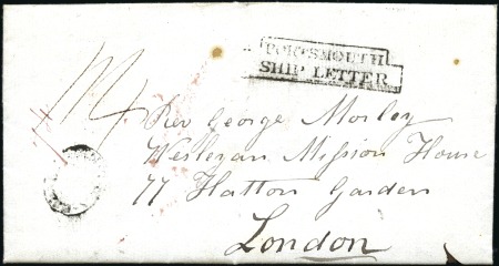 Stamp of Tonga 1826 (Jan 18) Entire from John Hutchinson in Tasma