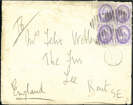 1891 (Sep 27) Envelope to the UK via San Francisco