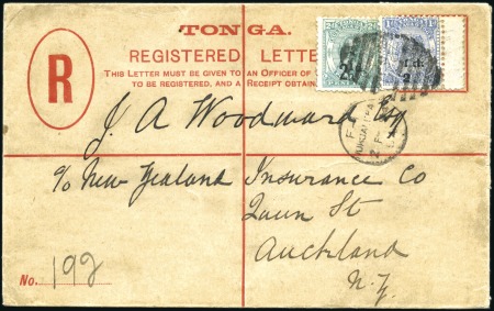 1894 (Feb 2) 4d Registered envelope (H&G no.7) to 