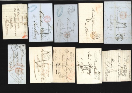 Stamp of Switzerland / Schweiz » Vorphilatelie 1827-67, Partie 40 Briefe nach Frankreich mit vers