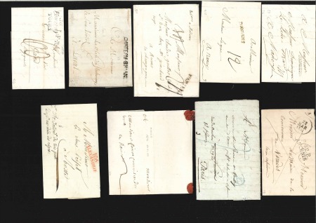 1667-1787, Lot de marques postales variées du 17è 