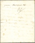 1815 Lettre de Napoléon "Mon cousin, il faut organ