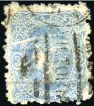 1860-66 3d, two examples, one showing significant 