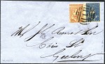 1850-56, Group of five covers: 1850 stampless enti