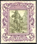 1895 Keller-Kehr "Tell und Tellknabe" Essais, 5Fr 