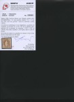 1905-08 3Fr hellbraun, weisses Papier, gezähnt 11 