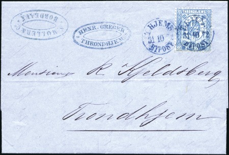 1872 Lettre de Bordeaux confiée au Capitaine du Va