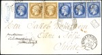 Stamp of France 1854-62, Huit lettres avec Empire ND pour la SUEDE