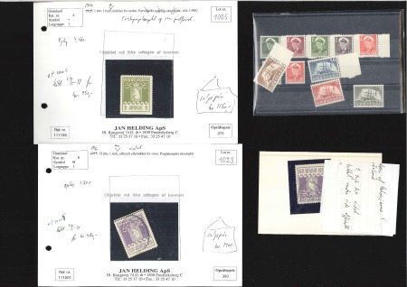 Stamp of Greenland 1915-46, Small selection of mostly Parcel Post sta
