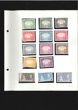 Stamp of Aden 1937-1963, Mint & used collection on small album p