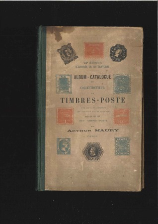 LITERATURE 1882 Arthur Maury catalogue, some stain