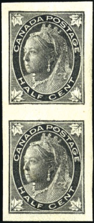 1897-98 1/2c Black, mint, imperforate vertical pai