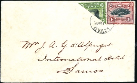 1900? (Mar 16) Envelope to Samoa with 1897 3d bise