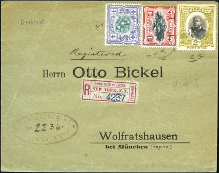1900 (Mar) Envelope sent by registered book post t