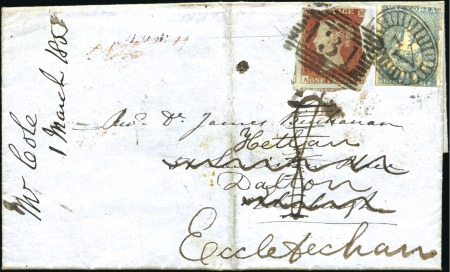 1853 (Mar 11) Entire from Melbourne to Scotland wi