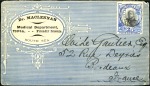 1897-1905, Correspondence of ten covers from Dr. D