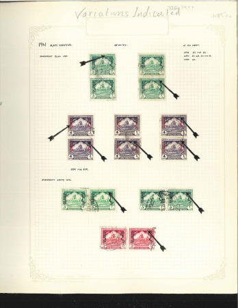 1927-41 Specialised collection of minor overprints