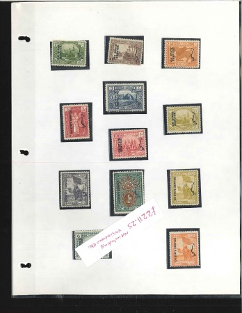 Stamp of Iraq 1923-58 Small mint collection in blue loose leaf b