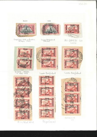 1918-21, Cancels: Attractive selection of town and