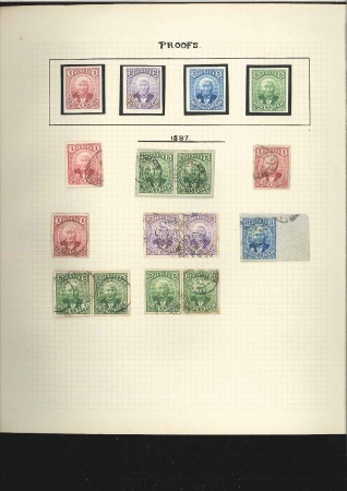Stamp of Haiti 1887-1900s, Selection housed on 2 quadrille album 