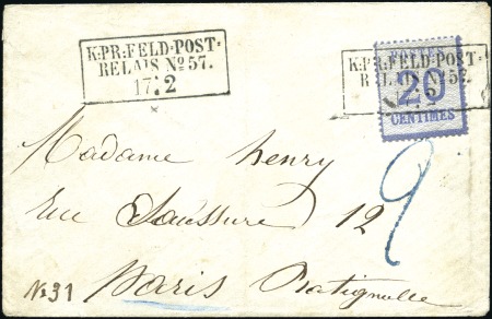Stamp of France » Alsace-Lorraine Alsace-Lorraine 20c obl. FELDPOST-RELAIS n°57 de T