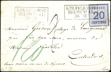 Stamp of France Alsce-Lorraine 20c obl. FELDPOST-RELAIS n°41 de Ve