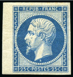 Présidence 10c et 25c Réimpression de 1862, TB