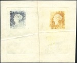 Stamp of Mauritius Rejoined composite proof of the 2d in deep indigo 