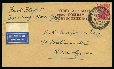 1931 (Apr 13) Bombay-Nova Goa first flight with KG