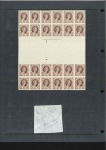 1954-56 4d, 4 1/2d and 6d imperf. proofs with punc