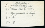1885-87 Proof sheetlet of 2s6d on ledger paper wit