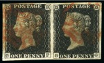 Stamp of Great Britain » 1840 1d Black and 1d Red plates 1a to 11 1840 1d Black used selection from plate 1a to 10 i