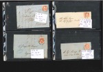 1850-68, Lot of 350 covers showing a wide range of