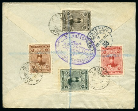 1926 (Jan 32) Cover sent registered from Bushir to