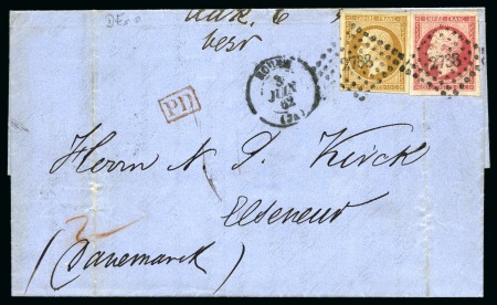 10c +80c Empire ND sur lettre de Rouen 03.06.62 po