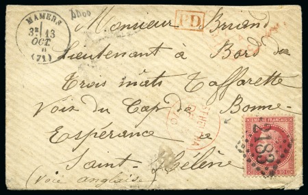 Stamp of France 80c Lauré obl. GC2183 sur lettre de Mamers 13.10.7