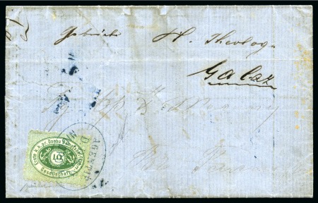 Stamp of Austria » Donau Steamship Company Nikopol - Niğdolu - Nicopoli: Folded entire sent f