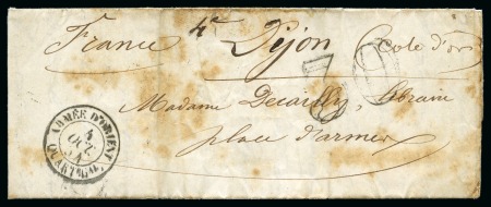Stamp of Great Britain » British Post Offices Abroad » Crimea Varna: 1854 (4.10) Folded entire letter sent from 